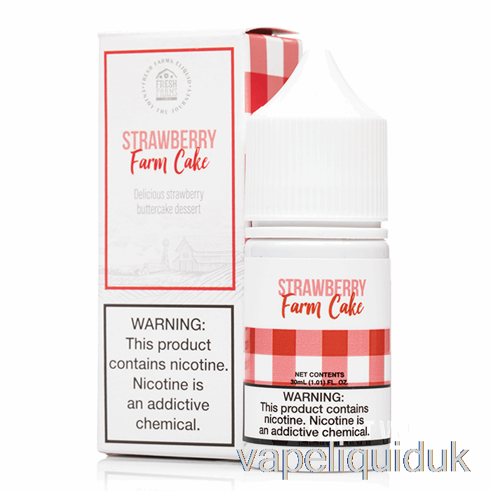 Strawberry Farm Cake - Fresh Farms Salts - 30mL 50mg Vape Juice